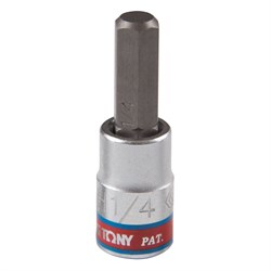 Насадка (бита) торцевая 1/4", Hex, 1/4", L = 37 мм KING TONY 203508S TONY - фото 678165