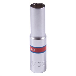 Головка торцевая глубокая шестигранная 1/4", 9/32", дюймовая KING TONY 223509S TONY - фото 678262