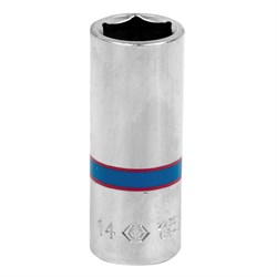 Головка торцевая глубокая шестигранная 1/4", 14 мм KING TONY 223514M TONY - фото 678270