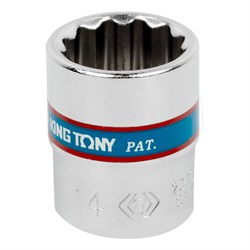 Головка торцевая стандартная двенадцатигранная 1/4", 14 мм KING TONY 233014M TONY - фото 678305