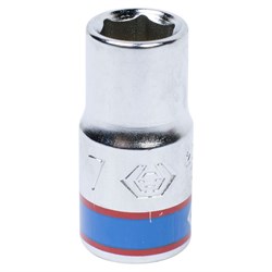 Головка торцевая стандартная шестигранная 1/4", 7 мм KING TONY 233507M TONY - фото 678314