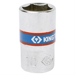 Головка торцевая стандартная шестигранная 1/4", 10 мм KING TONY 233510M TONY - фото 678320