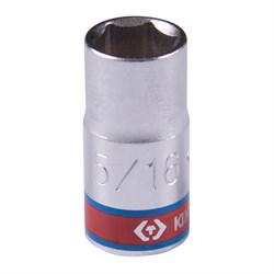 Головка торцевая стандартная шестигранная 1/4", 5/16", дюймовая KING TONY 233510S TONY - фото 678321