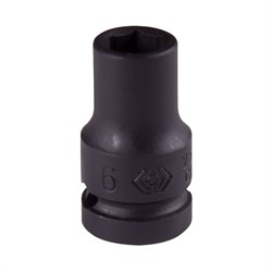 Головка торцевая ударная шестигранная 1/4", 6 мм KING TONY 253506M TONY - фото 678394