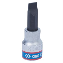 Насадка (бита) торцевая 3/8", Slotted, 8х1,2 мм, L = 50 мм KING TONY 302208 TONY - фото 678465