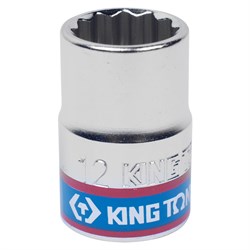 Головка торцевая стандартная двенадцатигранная 3/8", 12 мм KING TONY 333012M TONY - фото 678664