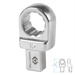 Насадка накидная серии "FIT", 15 мм, 9х12 мм KING TONY 34502115M TONY - фото 679145