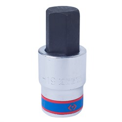 Насадка (бита) торцевая 1/2", Hex, 19 мм, L = 66 мм KING TONY 402519 TONY - фото 679531