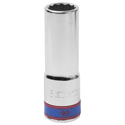 Головка торцевая глубокая двенадцатигранная 1/2", 16 мм KING TONY 423016M TONY - фото 679715