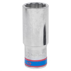 Головка торцевая глубокая двенадцатигранная 1/2", 23 мм KING TONY 423023M TONY - фото 679722