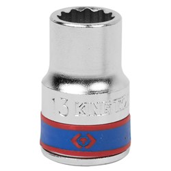 Головка торцевая стандартная двенадцатигранная 1/2", 13 мм KING TONY 433013M TONY - фото 679860