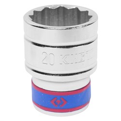 Головка торцевая стандартная двенадцатигранная 1/2", 20 мм KING TONY 433020M TONY - фото 679873