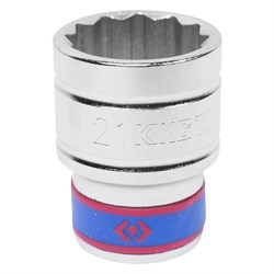 Головка торцевая стандартная двенадцатигранная 1/2", 21 мм KING TONY 433021M TONY - фото 679875
