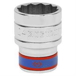 Головка торцевая стандартная двенадцатигранная 1/2", 24 мм KING TONY 433024M TONY - фото 679879