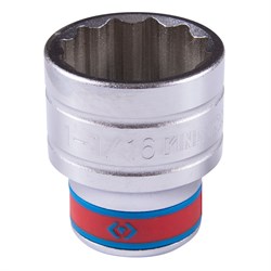 Головка торцевая стандартная двенадцатигранная 1/2", 1-1/16", дюймовая KING TONY 433034S TONY - фото 679895