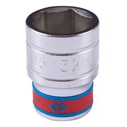 Головка торцевая стандартная шестигранная 1/2", 25/32", дюймовая KING TONY 433525S TONY - фото 679932