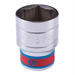 Головка торцевая стандартная шестигранная 1/2", 13/16", дюймовая KING TONY 433526S TONY - фото 679934