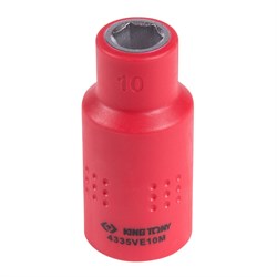 Головка торцевая диэлектрическая шестигранная 1/2", 10 мм KING TONY 4335VE10M TONY - фото 679954