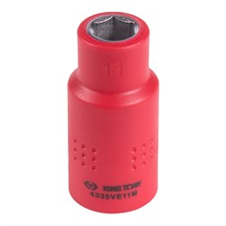 Головка торцевая диэлектрическая шестигранная 1/2", 11 мм KING TONY 4335VE11M TONY - фото 679955