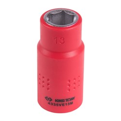 Головка торцевая диэлектрическая шестигранная 1/2", 13 мм KING TONY 4335VE13M TONY - фото 679957