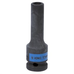 Головка торцевая ударная глубокая шестигранная 1/2", 9 мм KING TONY 443509M TONY - фото 680027