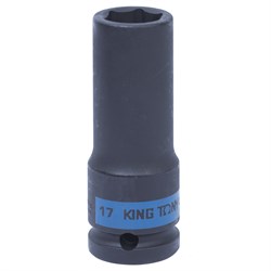 Головка торцевая ударная глубокая шестигранная 1/2", 17 мм KING TONY 443517M TONY - фото 680035