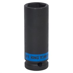 Головка торцевая ударная глубокая шестигранная 1/2", 21 мм KING TONY 443521M TONY - фото 680039