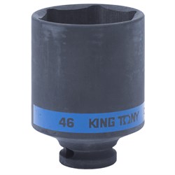 Головка торцевая ударная глубокая шестигранная 1/2", 46 мм KING TONY 443546M TONY - фото 680060