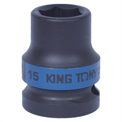 Головка торцевая ударная шестигранная 1/2", 15 мм KING TONY 453515M TONY - фото 680142