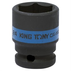 Головка торцевая ударная шестигранная 1/2", 24 мм KING TONY 453524M TONY - фото 680152