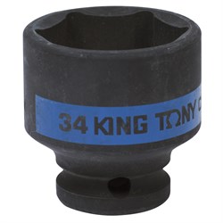 Головка торцевая ударная шестигранная 1/2", 34 мм KING TONY 453534M TONY - фото 680161