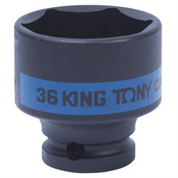 Головка торцевая ударная шестигранная 1/2", 36 мм KING TONY 453536M TONY - фото 680163