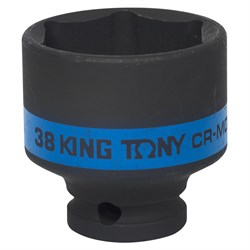Головка торцевая ударная шестигранная 1/2", 38 мм KING TONY 453538M TONY - фото 680165