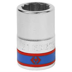 Головка торцевая стандартная двенадцатигранная 3/4", 21 мм KING TONY 633021M TONY - фото 680543