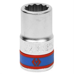 Головка торцевая стандартная двенадцатигранная 3/4", 22 мм KING TONY 633022M TONY - фото 680544