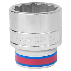 Головка торцевая стандартная двенадцатигранная 3/4", 1-3/4", дюймовая KING TONY 633056S TONY - фото 680582
