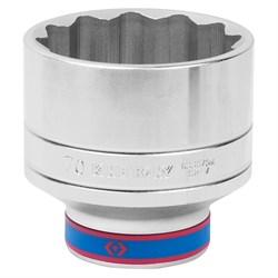 Головка торцевая стандартная двенадцатигранная 3/4", 70 мм KING TONY 633070M TONY - фото 680593