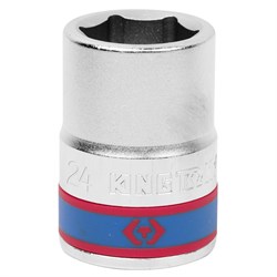 Головка торцевая стандартная шестигранная 3/4", 24 мм KING TONY 633524M TONY - фото 680615