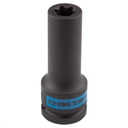 Головка торцевая ударная глубокая TORX Е-стандарт 3/4", E22, L = 110 мм KING TONY 647522M TONY - фото 680723