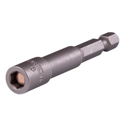 Головка для шуруповерта шестигранная 1/4", 6 мм, L = 65 мм, магнитная KING TONY 7616506M TONY - фото 681303
