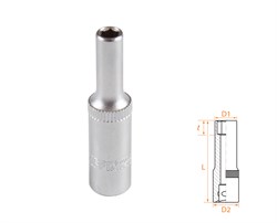 Головка торцевая глубокая шестигранная 1/4", 4,5 мм AFFIX AF00120045 AF00120045 - фото 682452