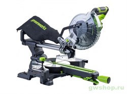 Пила торцовочная 216x30 мм с протяжкой аккумуляторная GREENWORKS 24V GD24MS216, бесщеточная, без АКБ и ЗУ Greenworks 1501707 - фото 684180