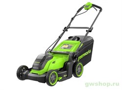 Газонокосилка аккумуляторная G-MAX 40V GREENWORKS GD40LM411 без АКБ и ЗУ Greenworks 2521007 - фото 685179
