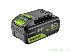 Аккумулятор 5 А/ч Greenworks High Power 24V G24HP5 2957807 Greenworks 2957807 - фото 685560
