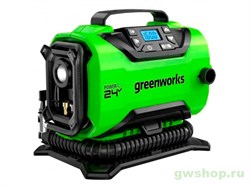 Компрессор автомобильный аккумуляторный Greenworks без АКБ и ЗУ Greenworks 3400807 - фото 685661