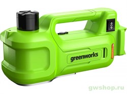 Домкрат автомобильный гидравлический аккумуляторный GREENWORKS, 24V, без АКБ и ЗУ Greenworks 3401407 - фото 685682