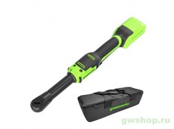 Гайковёрт-трещотка удлиненная, редуктор 70 мм, аккумуляторная Greenworks 24V GD24RW, бесщеточная, без АКБ и ЗУ, в сумке Greenworks 3804007 - фото 685916