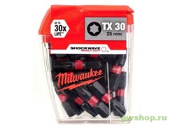 Биты для шуруповерта Milwaukee Shockwave Impact Duty TX30 х 25 мм (25шт) Greenworks 4932430886 - фото 686553