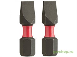 Бита  Shockwave Impact Duty SL0.8 х 5.5 x 25 мм (2шт) Greenworks 4932430902 - фото 686568