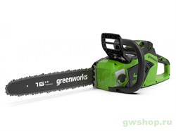Пила цепная аккумуляторная G-MAX 40V GREENWORKS GD40CS18 с АКБ 5 Ач и ЗУ Greenworks 2005807K5 - фото 686798